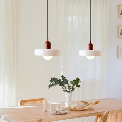 Modern Glass LED Pendant Light | H7.09"or H8.66" | Bauhaus-Inspired | Ceiling Fixture | Brick by Brick