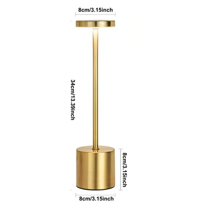 Modern Touch LED Lamp | USB-Rechargeable | Warm, Neutral & Cool Light | Cordless Metal Table Light