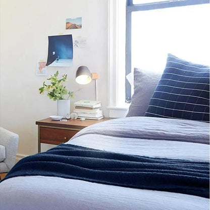 Nordic Plug-In Wall Sconce | 7.9 x 5.9 in | Metal & Wood | Modern Minimalist Lighting | Brick by Brick