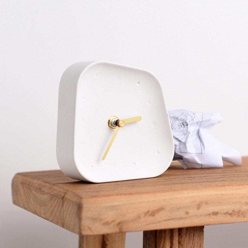 Orlano Cement Desk Clock | Modern Retro Timepiece | 4.5 Concrete & Gold | Stylish Home Decor | Brick by Brick London  

Modern Retro Desk Clock | 4.5 Cement & Gold | Silent Operation | Chic Home Decor | Brick by Brick London 4