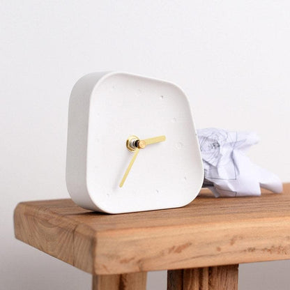 Orlano Cement Desk Clock | Modern Retro Timepiece | 4.5 Concrete & Gold | Stylish Home Decor | Brick by Brick London  

Modern Retro Desk Clock | 4.5 Cement & Gold | Silent Operation | Chic Home Decor | Brick by Brick London 4