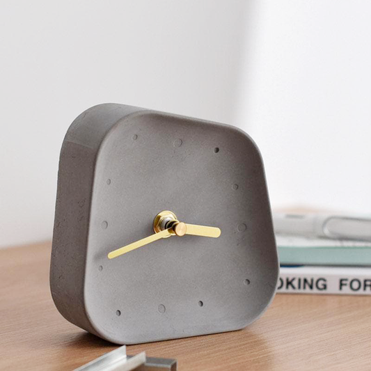 Orlano Cement Desk Clock | Modern Retro Timepiece | 4.5 Concrete & Gold | Stylish Home Decor | Brick by Brick London  

Modern Retro Desk Clock | 4.5 Cement & Gold | Silent Operation | Chic Home Decor | Brick by Brick London 0
