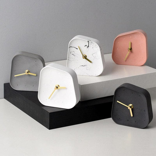 Orlano Cement Desk Clock | Modern Retro Timepiece | 4.5 Concrete & Gold | Stylish Home Decor | Brick by Brick London  

Modern Retro Desk Clock | 4.5 Cement & Gold | Silent Operation | Chic Home Decor | Brick by Brick London 1