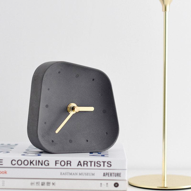 Orlano Cement Desk Clock | Modern Retro Timepiece | 4.5 Concrete & Gold | Stylish Home Decor | Brick by Brick London  

Modern Retro Desk Clock | 4.5 Cement & Gold | Silent Operation | Chic Home Decor | Brick by Brick London 5