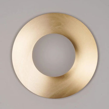Contemporary Circular Wall Lamp | Dia 7.9 in or 11.8 in | Metal & Glass | Indoor LED | Brick by Brick