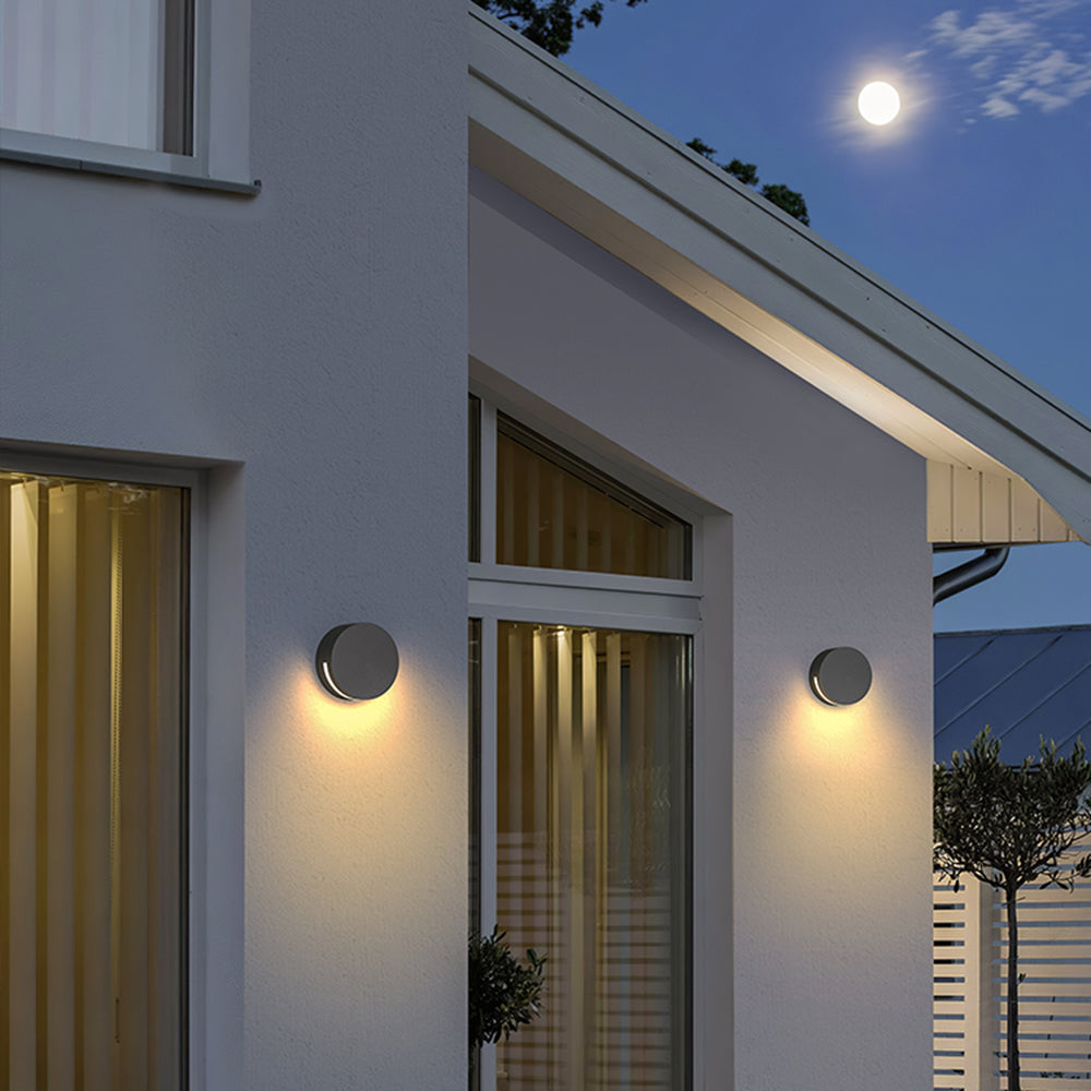 Outdoor Wall Lamp | Dia 5.5in | Minimalist Metal & Glass | IP65 Waterproof | Brick by Brick