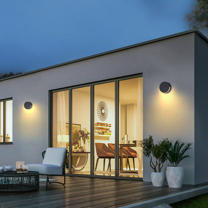 Outdoor Wall Lamp | Dia 5.5in | Minimalist Metal & Glass | IP65 Waterproof | Brick by Brick