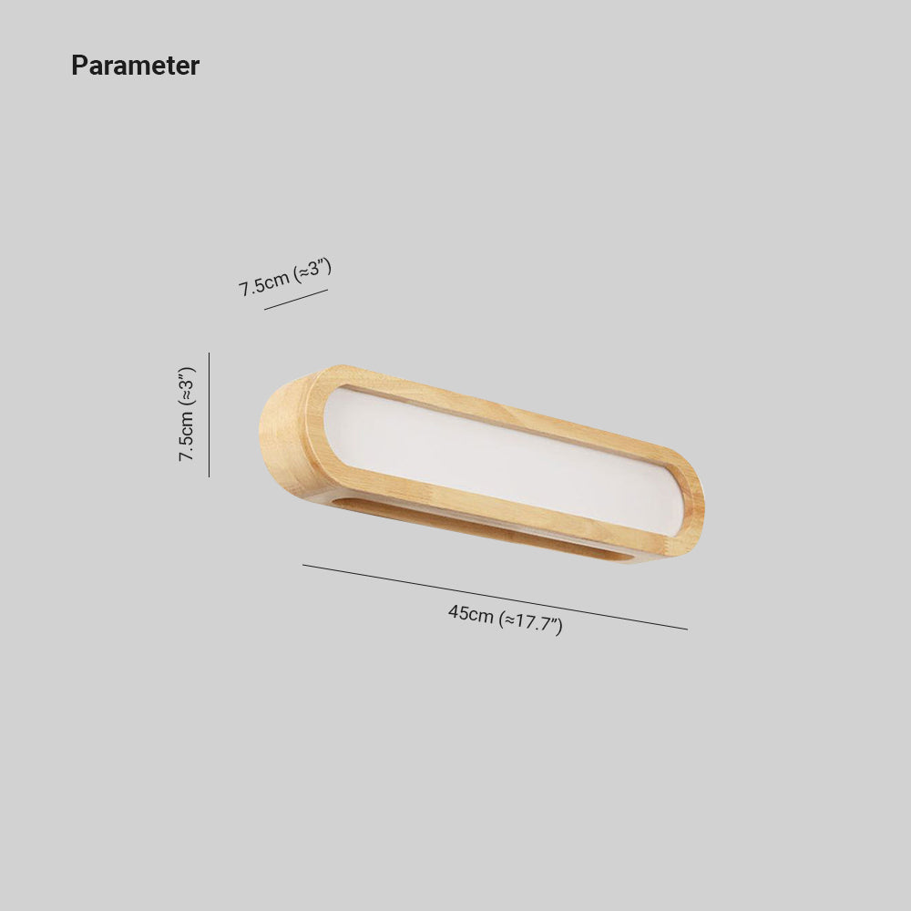 Contemporary Wooden Wall Sconce | 7.7 x 3 in LED | Adjustable Lighting | Brick by Brick