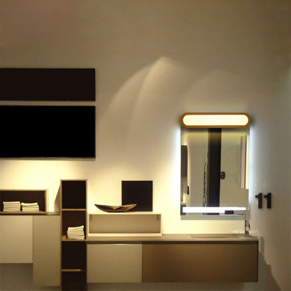 Contemporary Wooden Wall Sconce | 7.7 x 3 in LED | Adjustable Lighting | Brick by Brick