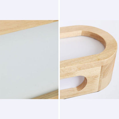 Contemporary Wooden Wall Sconce | 7.7 x 3 in LED | Adjustable Lighting | Brick by Brick