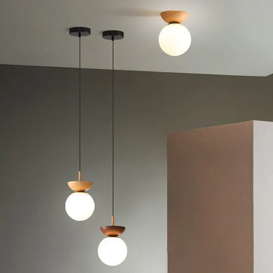 LED Pendant Light | 6.3″ × 70.87″ | Japanese Style Ceiling Lamp | 3 Lighting Modes | Minimalist Home Lighting | Brick by Brick