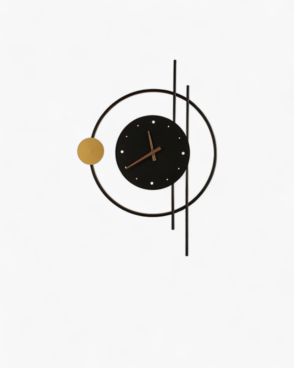LED Wall Clock with Light | Modern Iron Acrylic Design | Ambient Glow Home Décor | Brick by Brick