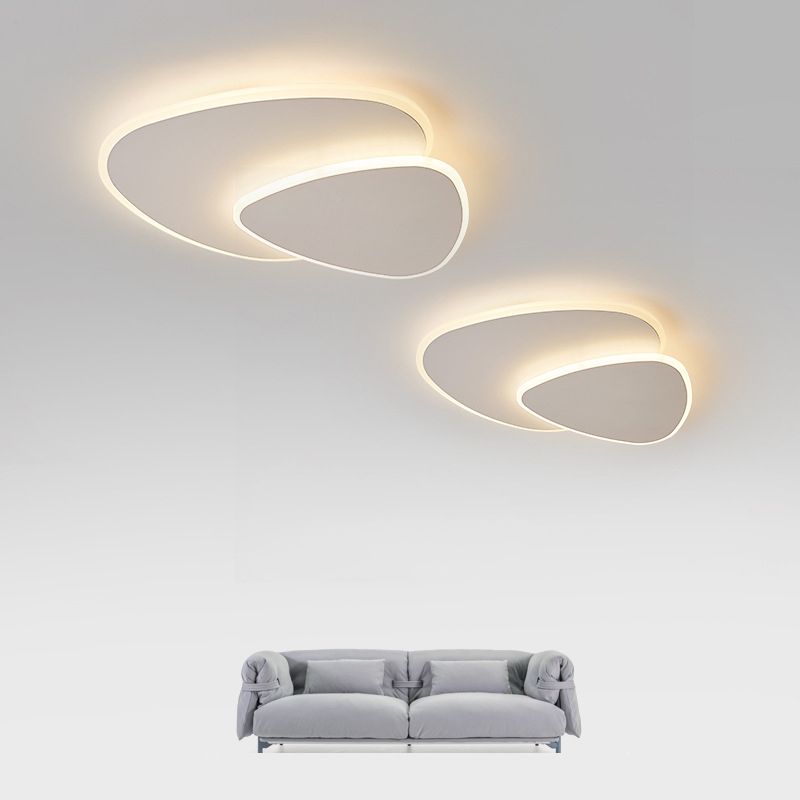 Flush Mount Ceiling Light | 15.8/19.7 in | Modern LED | Metal & Acrylic Fixture | Brick by Brick