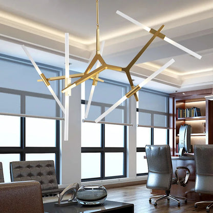 Glass Tube Pendant Light | Modern Industrial Nordic Tree Chandelier | 6–20 Heads | Brick by Brick