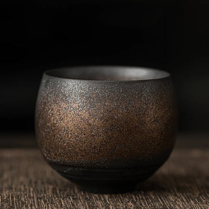 Rustic Ceramic Espresso Cups | 3oz Stoneware with Earth-Toned Glaze | Microwave & Dishwasher Safe
