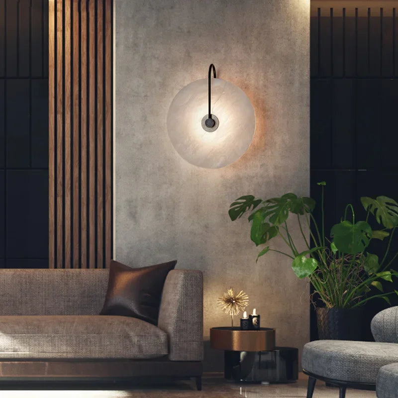Glass Wall Lamp | 5.9-9.8 in | Iron and Glass | LED Lighting Fixture | Modern Home Decor | Brick by Brick