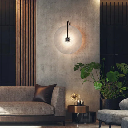 Glass Wall Lamp | 5.9-9.8 in | Iron and Glass | LED Lighting Fixture | Modern Home Decor | Brick by Brick