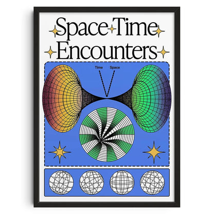 Vintage Abstract  Wall Art | 7.9 - 19.7 in | Mind Maze Poster | Retro Canvas Print | Unframed | Brick by Brick