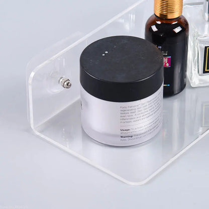 Clear Acrylic Floating Shelf | 7.9-19.7 in | Wall Mounted Storage Rack | Thick Invisible Display Ledge | Brick by Brick