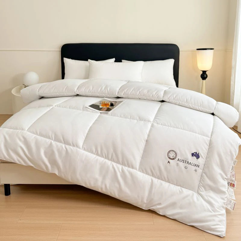 Australian Wool Blanket | 59 - 87 in | All-Season Thick Heating Blanket | Soft & Warm Bedding for Home | Brick by Brick