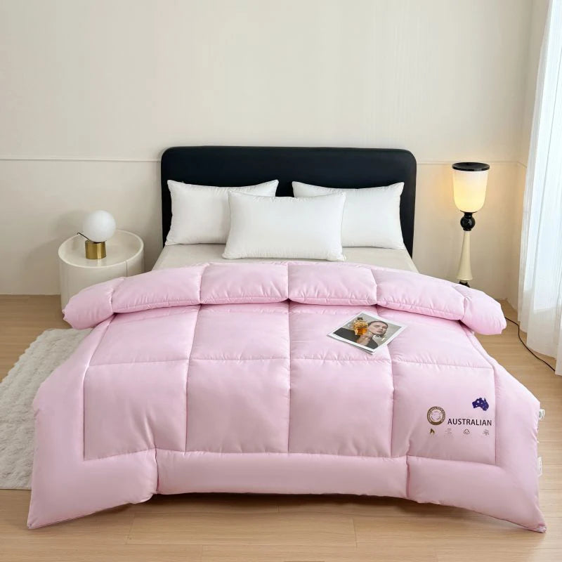 Australian Wool Blanket | 59 - 87 in | All-Season Thick Heating Blanket | Soft & Warm Bedding for Home | Brick by Brick