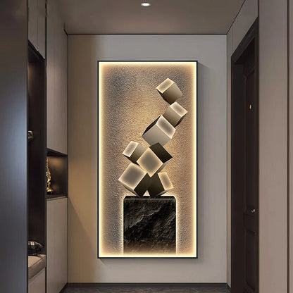 Artistic LED Wall Light | Adjustable Modern Design | Metal & Glass | Brick by Brick