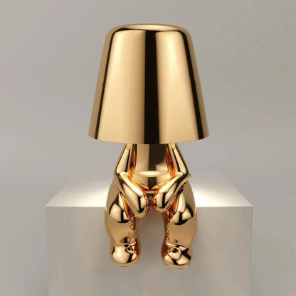 Rechargeable LED Table Lamp | Touch Dimmable, Gold or Silver | Compact Wireless Lighting