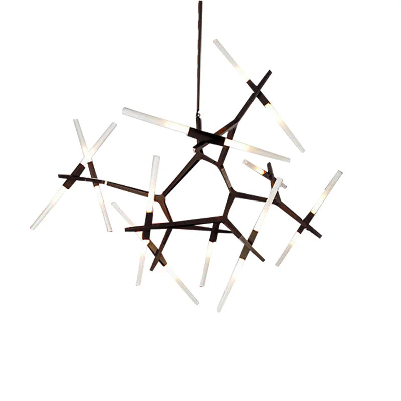 Glass Tube Pendant Light | Modern Industrial Nordic Tree Chandelier | 6–20 Heads | Brick by Brick