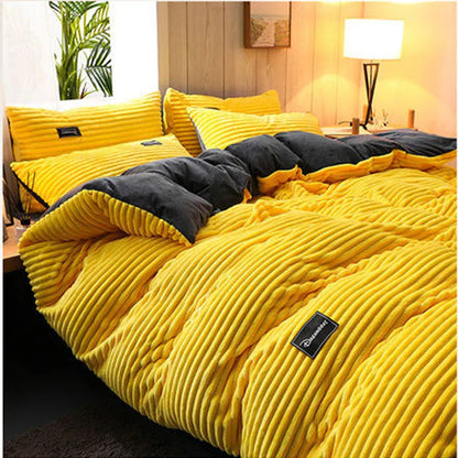 Soft Duvet Bed Sheet | Cozy Winter Bedding | Breathable Polyester Quilt Protector | Brick by Brick