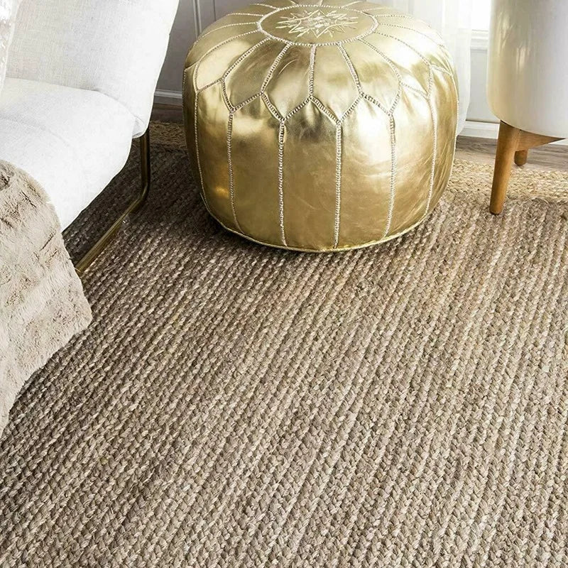 Natural Fibre Area Rug | Neutral Tones  Rustic Farmhouse Style Living Room | Brick by Brick