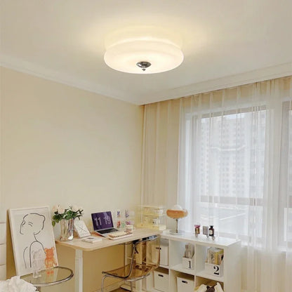 Bauhaus Glass Ceiling Lamp | 12.6in or 15.7 inModern Downlight Fixture | LED Surface Mounted Lighting | Brick by Brick