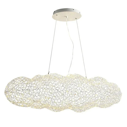 Danish Designer Cloud Pendant Light | Dia 11.8 - 39.3 in | Iron Mesh | Handcrafted Artistic Chandelier | Multiple Sizes | Brick by Brick