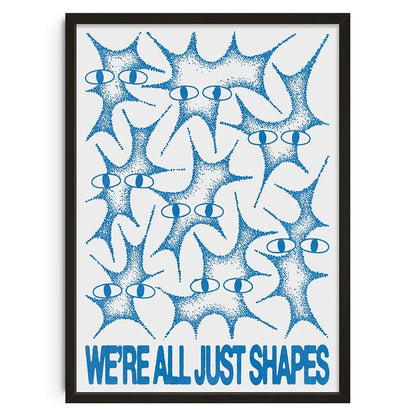 Vintage Abstract  Wall Art | 7.9 - 19.7 in | Mind Maze Poster | Retro Canvas Print | Unframed | Brick by Brick