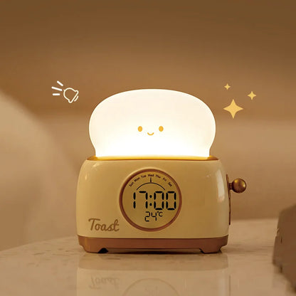 Kids Digital Alarm Clock | 2.3 x 5 in | Smart LED Night Light | Temperature Display | Brick by Brick