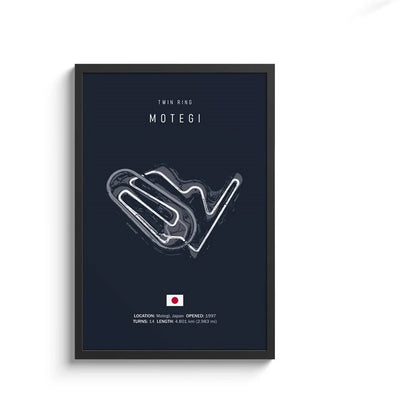 F1 Track Wall Art | 8in - 20in | Motorsport Canvas Print | Racing Circuit Poster | Home & Office Decor | Brick by Brick