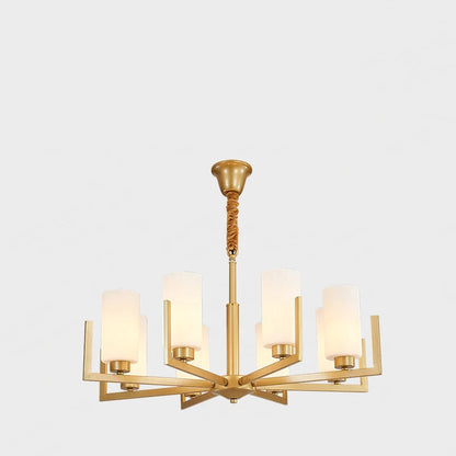 Retro Nordic LED Chandelier | H19.7 in | 6-15 Light Heads | Iron Art Hanging Lamp | Ceiling Light Fixture | Brick by Brick