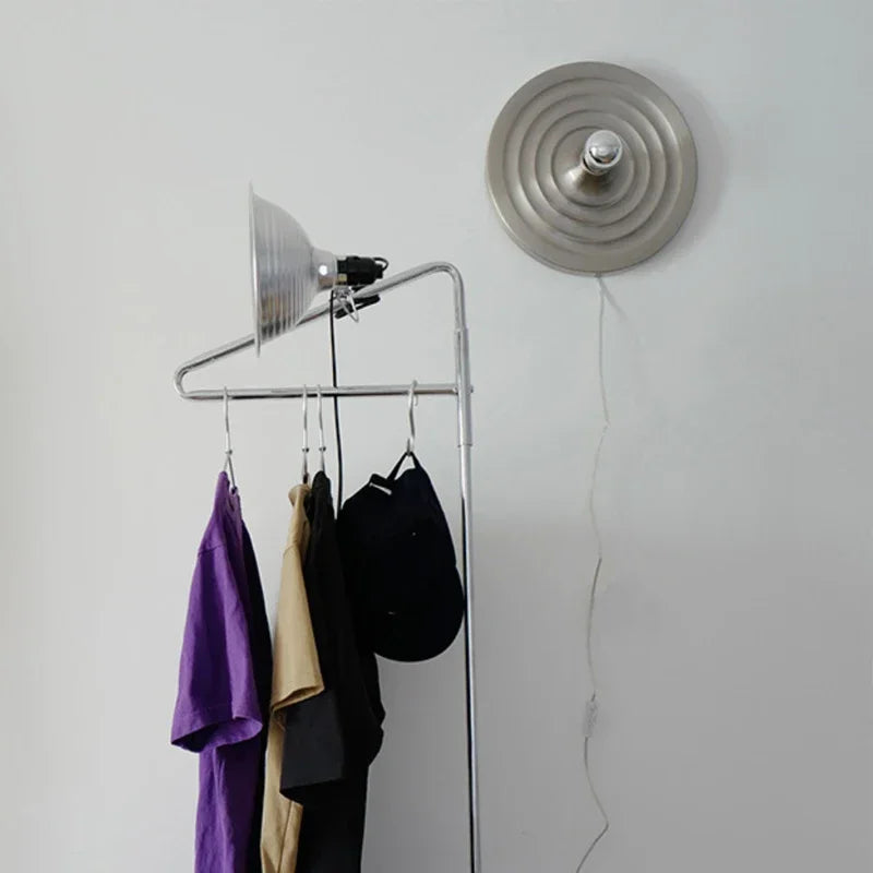 Bauhaus LED Wall Light | 4.7 in or 5.9 in | Walnut Wood + Acrylic Halo | Architectural Lighting | Brick by Brick