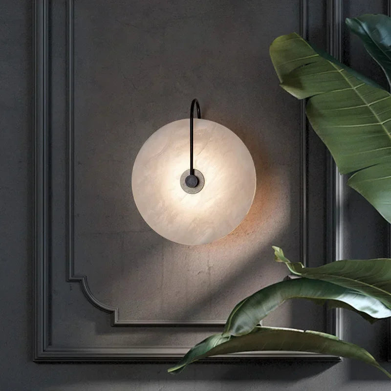 Glass Wall Lamp | 5.9-9.8 in | Iron and Glass | LED Lighting Fixture | Modern Home Decor | Brick by Brick