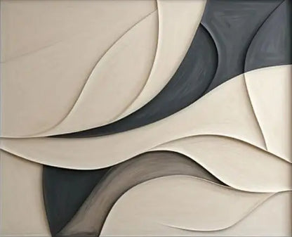 Abstract 3D Textured Canvas | 5.9 - 47.2 in | Minimalist Wall Art | Modern Home & Bedroom Decor | Unframed | Brick by Brick