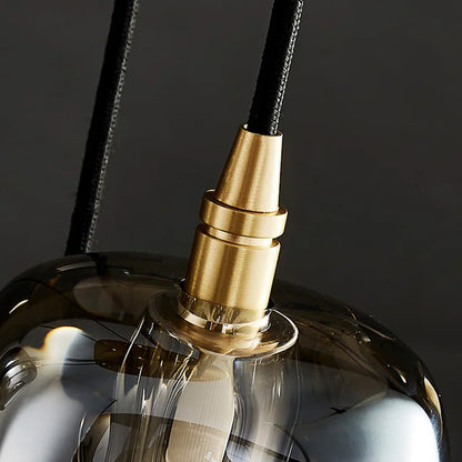 Luxury Small Chandelier | 3.9 x 4.3 in or 5.1 x 5.9 in | Crystal Apple Pendant Light | Copper Hanging Lamp | Brick by Brick