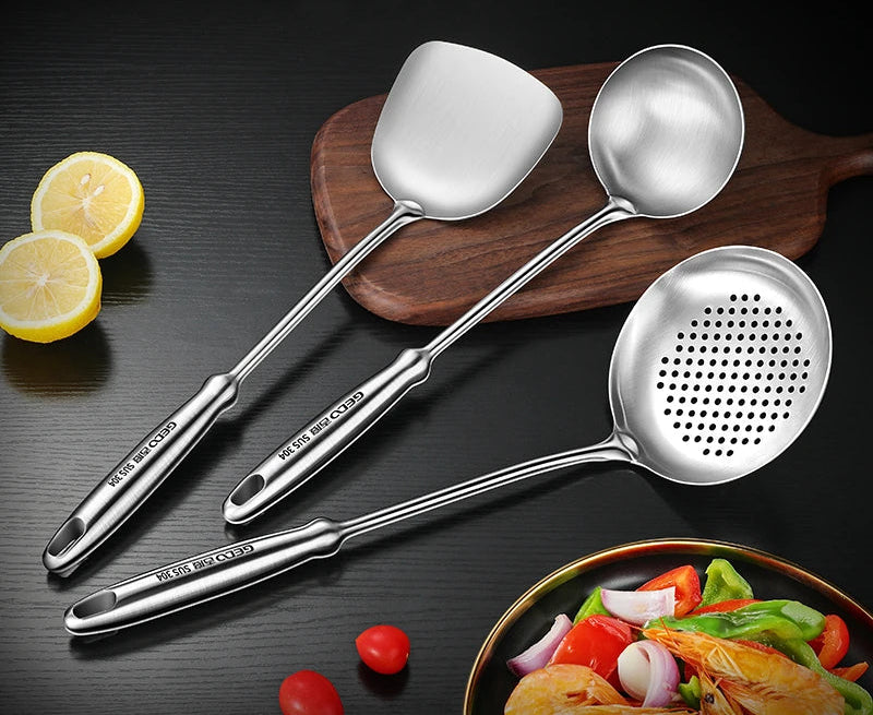 Stainless Steel Kitchen Utensils | Spoon & Spatula Options | 304 Stainless | LFGB | Brick by Brick