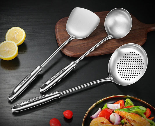 Stainless Steel Kitchen Utensils | Spoon & Spatula Options | 304 Stainless | LFGB | Brick by Brick