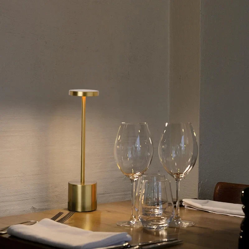 Modern Touch LED Lamp | USB-Rechargeable | Warm, Neutral & Cool Light | Cordless Metal Table Light