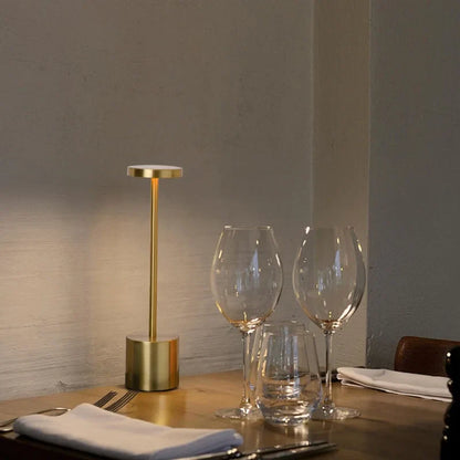 Modern Touch LED Lamp | USB-Rechargeable | Warm, Neutral & Cool Light | Cordless Metal Table Light