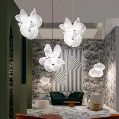 Wabi Sabi Pendant Lamp | 18.1 × 23.6 in | Nordic Fabric Ceiling Light | Vintage Umbrella Design | Brick by Brick