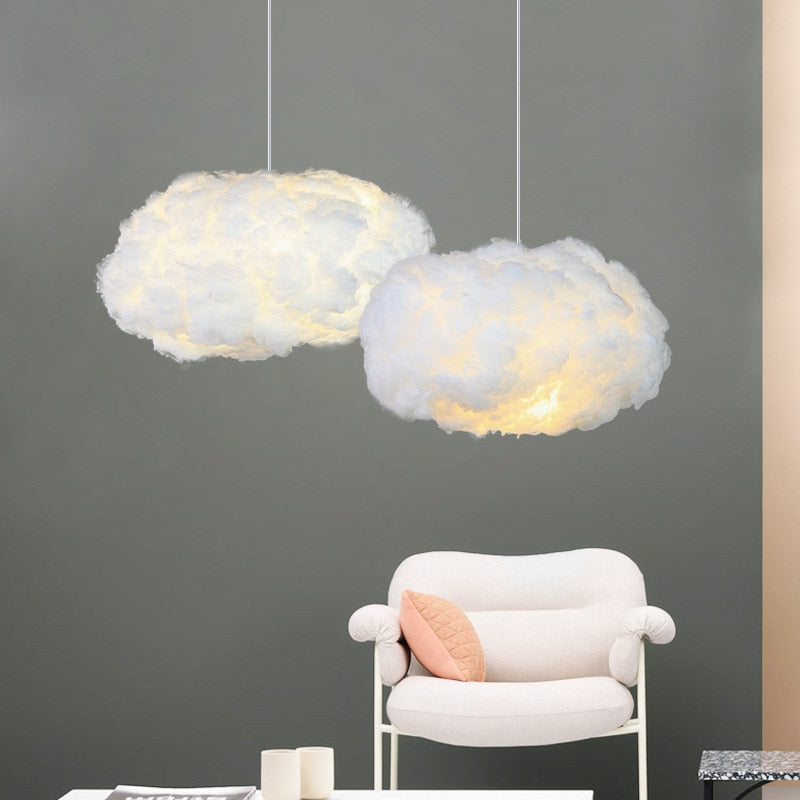 Cloud Ceiling Light | Soft Fabric Design | E27 Ambient Glow | Floating Look