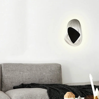 Nordic Marble Wall Lamp | H11.81-11.75 in | Modern LED Sconce | Elegant Home Decor Lighting | Brick by Brick