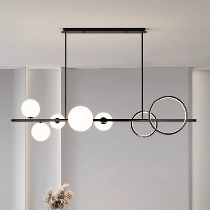 Modern LED Chandelier | 47.2 x 39.14in | Glass & Iron Pendant Light | Smart Dimmable Options | Brick by Brick