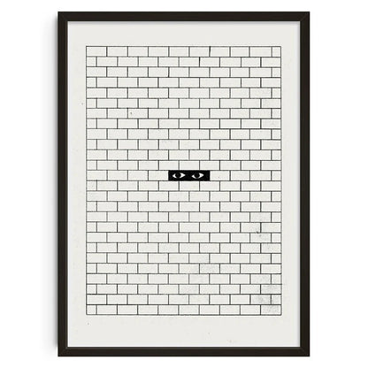 Vintage Abstract  Wall Art | 7.9 - 19.7 in | Mind Maze Poster | Retro Canvas Print | Unframed | Brick by Brick