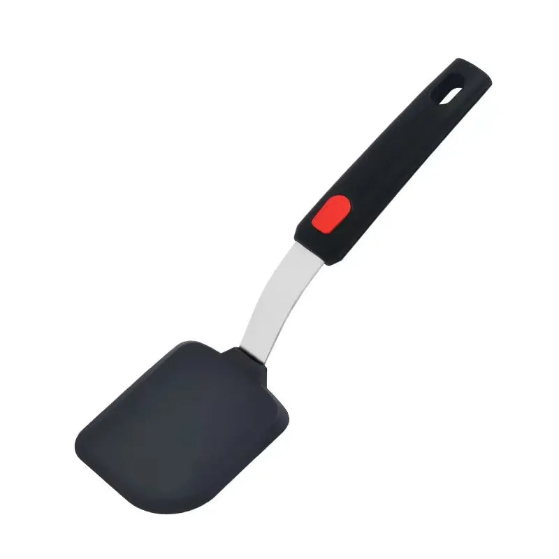 Silicone Spatula | 10.2 - 11.4 in | Non-Stick Heat-Resistant Cooking Utensil | Stainless Steel Handle | Brick by Brick